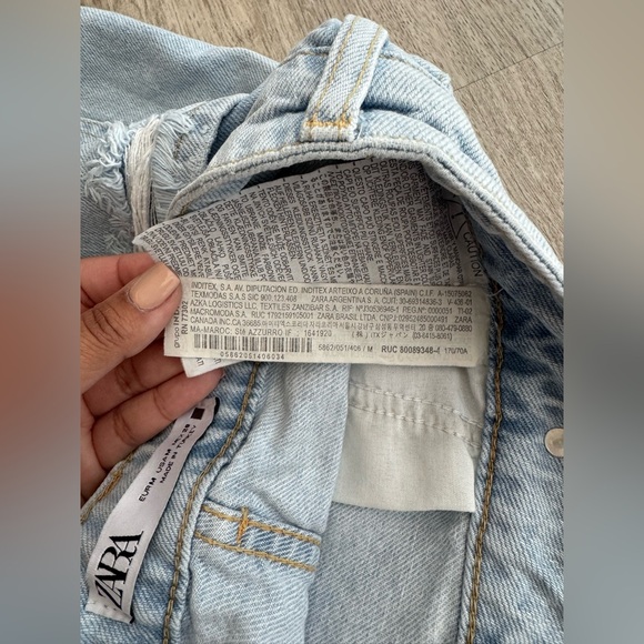 Light Blue Denim Mini Skirt - Picture 3 of 5